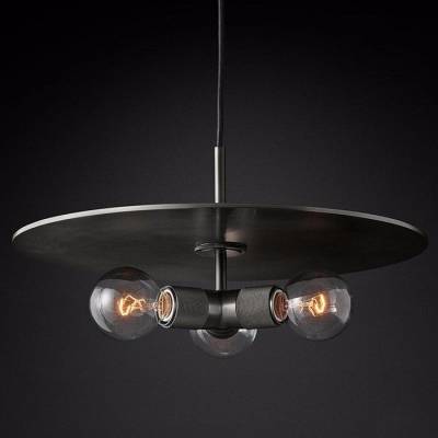 Подвесной светильник Imperiumloft Rh Utilitaire Disk Triple Pendant 40.2340 фото