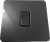 фото одноклавишный выключатель проходной, цвет: черный никель, excellent