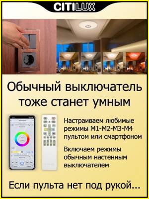 Накладной светильник Citilux Диамант Смарт CL713A30G фото