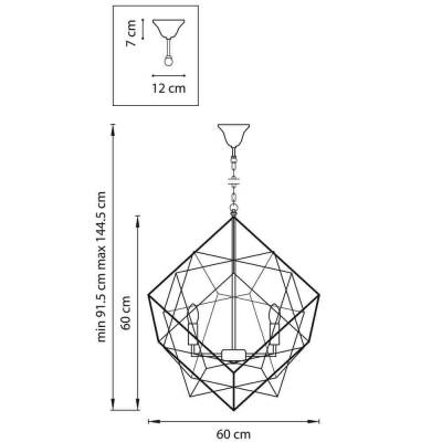 Подвесная люстра Lightstar Gabbia 732267 фото