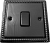 фото одноклавишный выключатель проходной, цвет: черный никель, grant