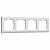 Рамка на 4 поста Werkel Stark W0041801 фото