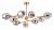 Люстра на штанге Arte Lamp Yuka A7759PL-9PB фото