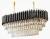 Подвесной светильник Imperiumloft Empire Black Rectangular Chandelier Crystal 40.2893 фото