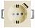 Розетка с заземлением, шторками и USB, без рамки Stekker PST16-9111 39329 фото