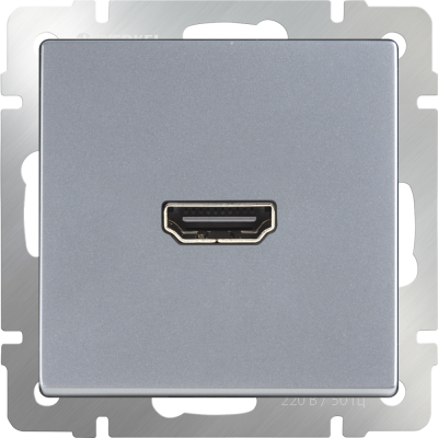 WL06-60-11/ Розетка HDMI (серебряный) фото