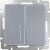 WL06-SW-2G-2W-LED/Выключатель двухклавишный проходной с подсветкой (серебряный) фото