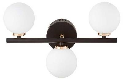 Бра LUMINA DECO Marsiada LDW 6033-3 BK+F.GD фото