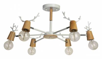 Люстра на штанге Loft it Sven 10024/6 White фото