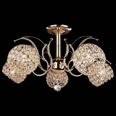 Люстра на штанге Eurosvet Mirage 7777/5 золото фото