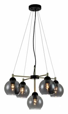 Подвесная люстра Indigo Grappoli 11029/5P Black фото