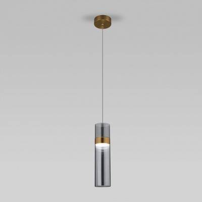 Подвесной светильник Eurosvet Lumen 50244/1 LED латунь/дымчатый фото