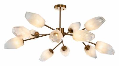 Люстра на штанге Indigo Boccio 13003/12C Brass фото
