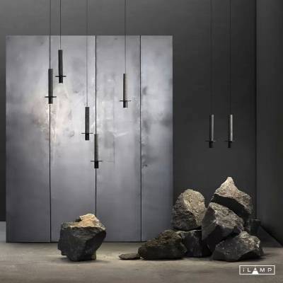 Подвесной светильник iLamp Lofty 10704P/1-D150 BK-GR фото