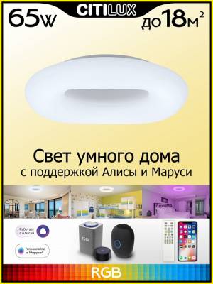 Накладной светильник Citilux Стратус Смарт CL732A520G фото