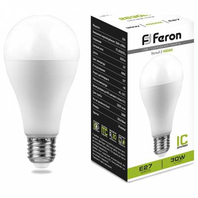 Лампа светодиодная Feron Lb 130 E27 30Вт 4000K 38195 фото
