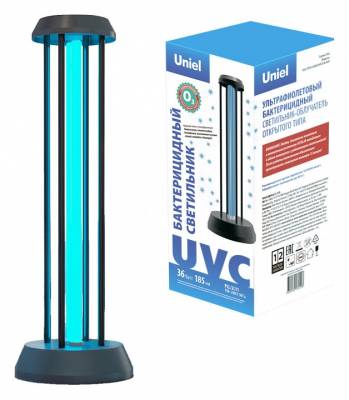 Бактерицидный светильник Uniel UGL-T01A-36W/UVCO BLACK UL-00007264