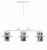 Подвесной светильник LUMINA DECO Capri LDP 11327B-3 PR WT фото