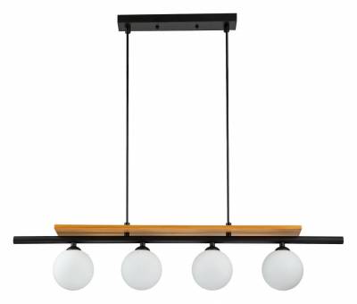 Подвесной светильник Indigo Mitezza 10013/4P Black фото