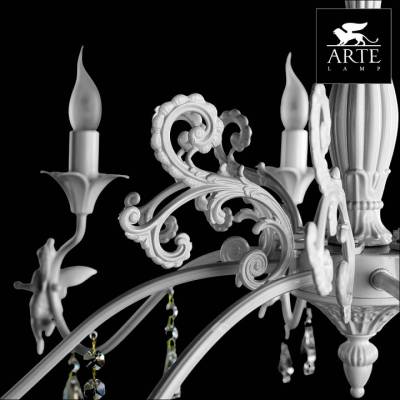 Подвесная люстра Arte Lamp Angelina A5349LM-8WH фото