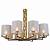 L'arte Luce  люстра, copper&black/white shade фото