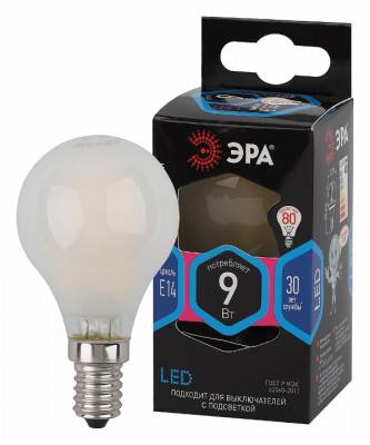Лампа светодиодная Эра F-LED E14 9Вт 4000K Б0047027 фото