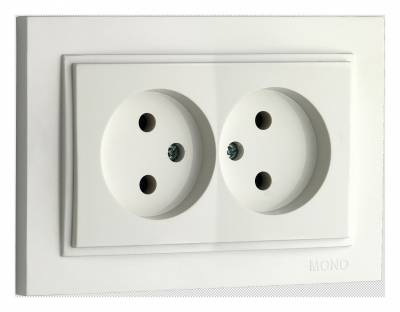 Розетка двойная Mono Electric Despina 102-190005-121 фото
