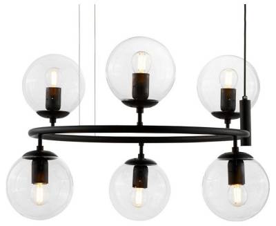 Подвесная люстра LUMINA DECO Ceredo LDP 6034-6 RND BK фото