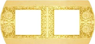 фото рамка 2-поста fede sanremo цвет: светлое золото