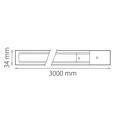 Трек накладной Lightstar Barra 502038