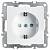 Розетка с заземлением и шторками, без рамки Stekker PST16-9110 39317 фото