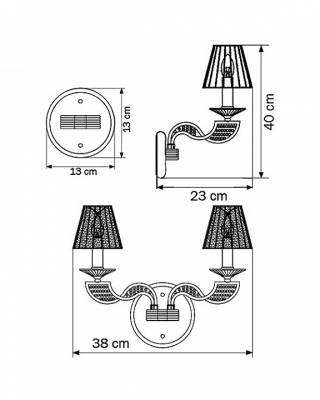 Бра Osgona Alveare 702624 фото