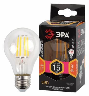 Лампа светодиодная Эра F-LED E27 15Вт 2700K Б0046981 фото