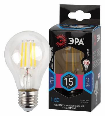 Лампа светодиодная Эра F-LED E27 15Вт 4000K Б0046983 фото