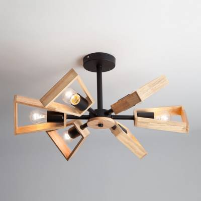 Потолочная люстра Eurosvet 70056 70056/6 черный фото