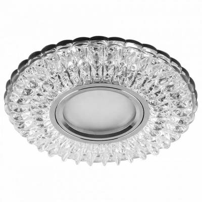 Светильник встраиваемый с белой LED подсветкой Feron CD937 потолочный MR16 G5.3 прозрачный фото