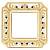 фото рамка одинарная fede toscana siena цвет:	светлое золото-белая патина/palace