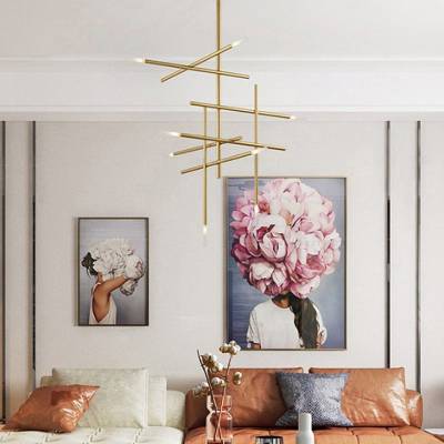 Люстра на штанге Imperiumloft Traverse Gold TRAVERSE01 фото