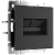 WL08-RJ45+RJ45 / Розетка двойная Ethernet RJ-45 (черный матовый) фото