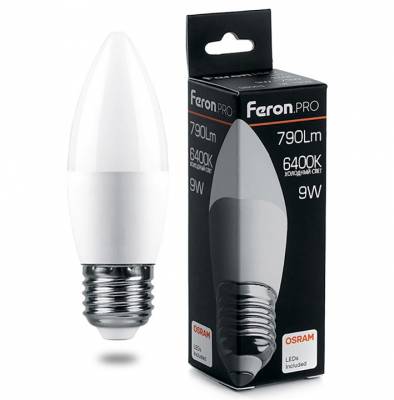 Лампа светодиодная Feron LB-1309 E27 9Вт 6400K 38064 фото