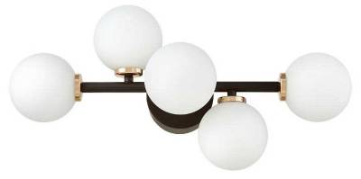 Бра LUMINA DECO Marsiada LDW 6033-5 BK+F.GD фото