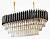 Подвесной светильник Imperiumloft Empire Black Rectangular Chandelier Crystal 40.2893 фото