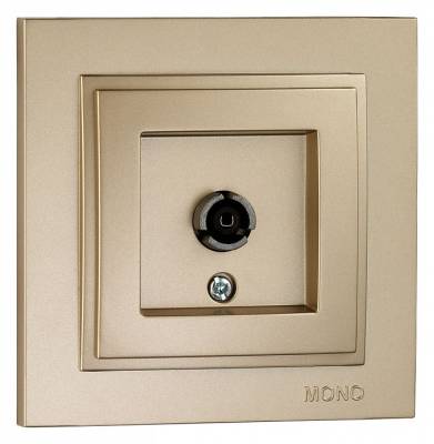 ТВ-розетка проходная Mono Electric Despina 102-222205-137 фото