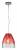Подвесной светильник Indigo Bacca 11028/1P Red фото