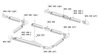 Токопровод левый Italline WSO WSO 24BL white фото
