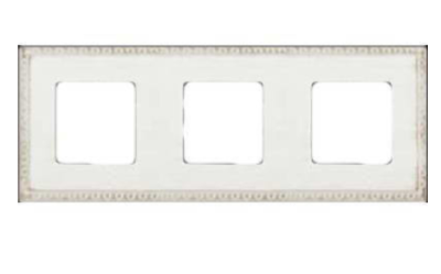 фото рамка 3-поста fede toledo цвет: белый декапо