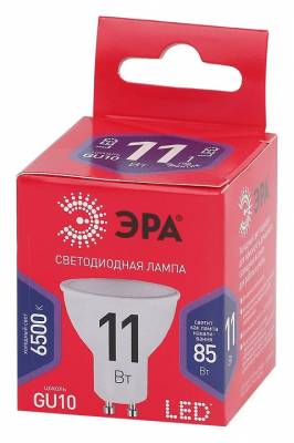Лампа светодиодная Эра ЭКО GU10 11Вт 6500K Б0045346 фото