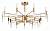 Люстра на штанге Arte Lamp Ramona A7410PL-40PB фото