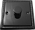 фото одноклавишный светорегулятор проходной, цвет: черный никель, grant