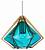 Подвесной светильник Indigo Vista 11012/B/1P Blue фото